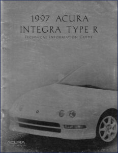 acura integra type r 1997 technical manual, acura manual, acura integra
