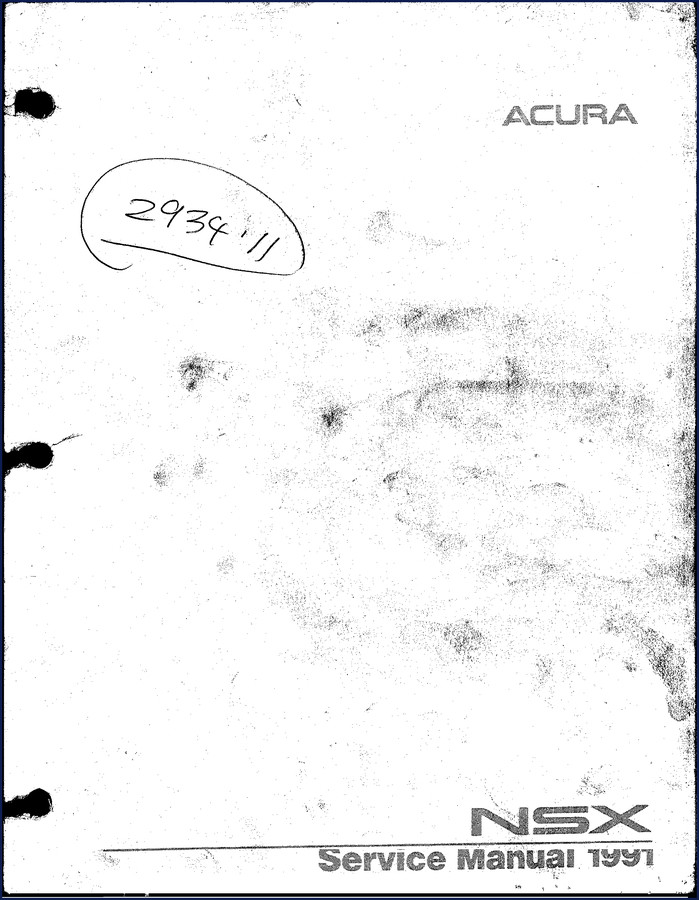 acura nsx 1991 service manual, acura service manual, acura nsx