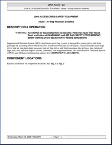 2004 acura tsx service manual, acura service manual, acura acura