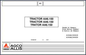 agco allis aa6.150 2007 parts catalog, agco allis parts catalog, agco allis allis