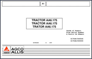agco allis aa6.175 2007 parts catalog, agco allis parts catalog, agco allis allis