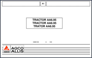 agco allis aa6.95 2005 parts catalog, agco allis parts catalog, agco allis allis