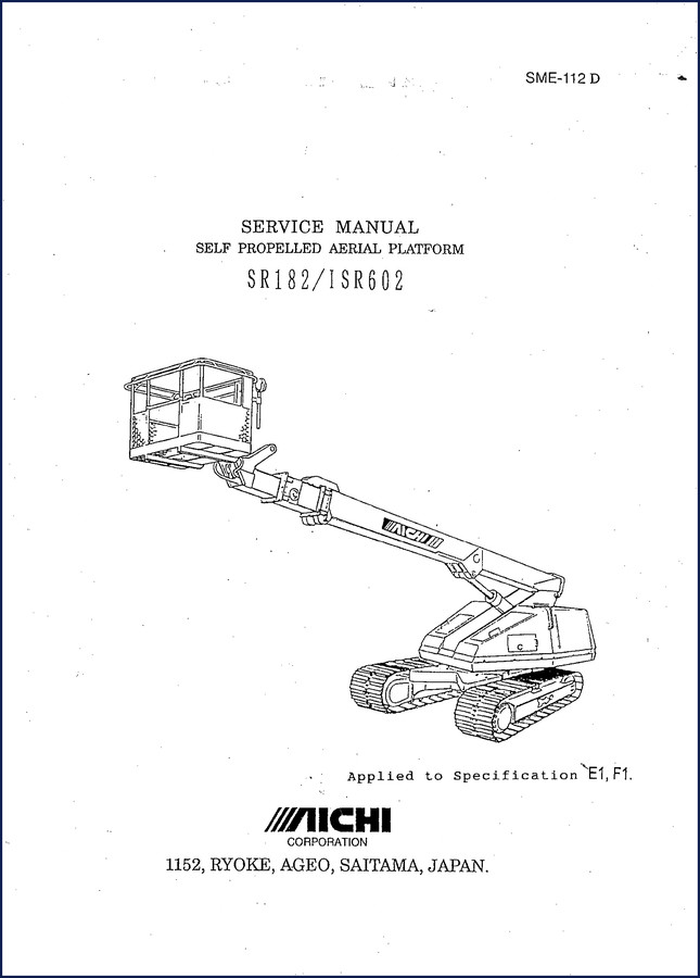 aichi isr602, sr182 service manual, aichi service manual, aichi isr602,