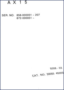 airman ax15 1993 parts catalog, airman parts catalog, airman ax15