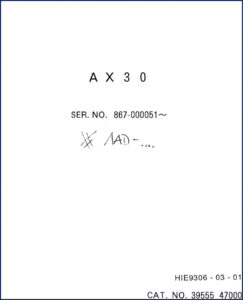 airman ax30 parts catalog, airman parts catalog, airman ax30