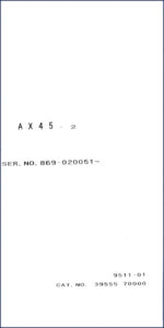 airman ax45, airman manual