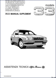 alfa romeo 33 1988 workshop manual, alfa romeo workshop manual, alfa romeo romeo