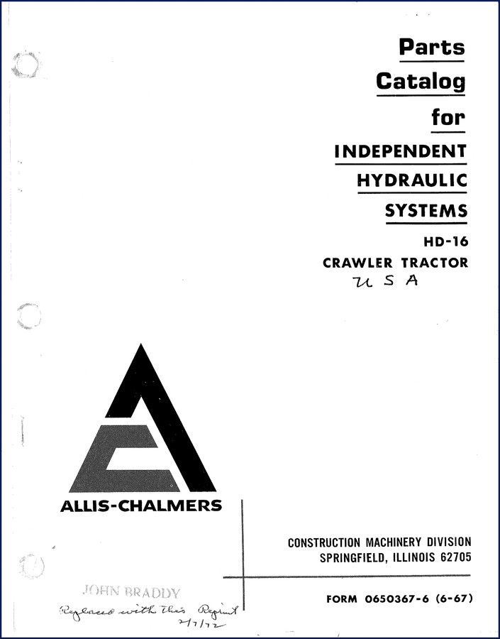 allis, allis-chalmers manual