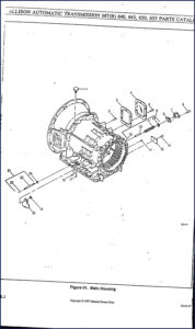 allison 640, 643, 650, 653 1997 parts catalog, allison parts catalog, allison 640,