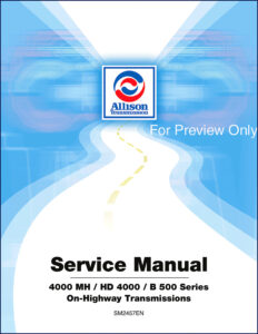 allison 4000 mh, hd 4000, b 500 service, allison service manual, allison 4000