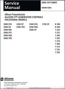 allison transmission 3000 evs, 3200 sp, 3500 evs,, allison transmission service manual, allison transmission transmission