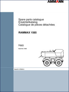 ammann 1585 parts catalog, ammann parts catalog, ammann 1585