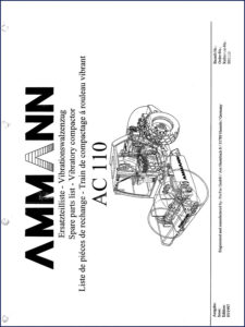 ammann ac 110 1997 parts catalog, ammann parts catalog, ammann ac