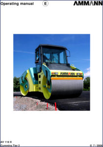 ammann av 110 x 2006 operators manual, ammann manual, ammann av