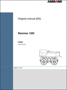 ammann rammax 1585 2013 operators manual, ammann manual, ammann rammax