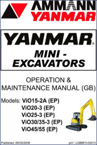 ammann yanmar vio15, ammann yanmar manual, ammann yanmar yanmar