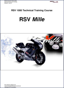 aprilia rsv mille 1999 training manual, aprilia manual, aprilia rsv