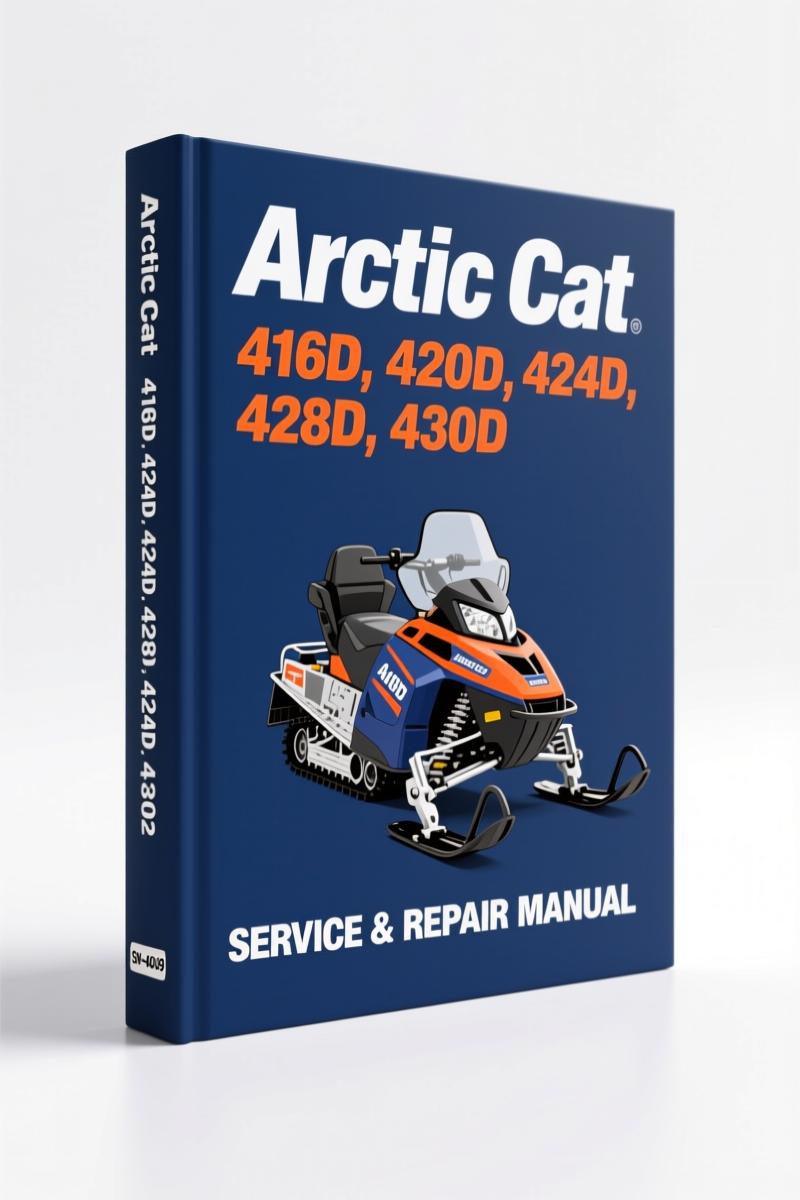 arctic cat 416d, 420d, 424d, 428d, 430d 2004, arctic cat service manual, arctic cat cat