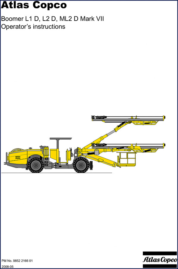 atlas copco boomer l1 d l2 d ml2, atlas copco manual, atlas copco copco