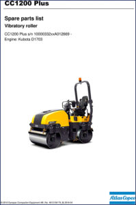 atlas copco cc1200 plus 2016 parts catalog, atlas copco parts catalog, atlas copco copco