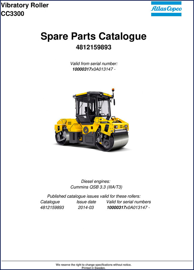 atlas copco cc3300 2014 parts catalog, atlas copco parts catalog, atlas copco copco