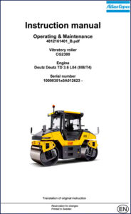 atlas copco cg2300 2015 operators manual, atlas copco manual, atlas copco copco