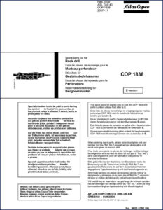 atlas copco cop 1838 2007 parts catalog, atlas copco parts catalog, atlas copco copco