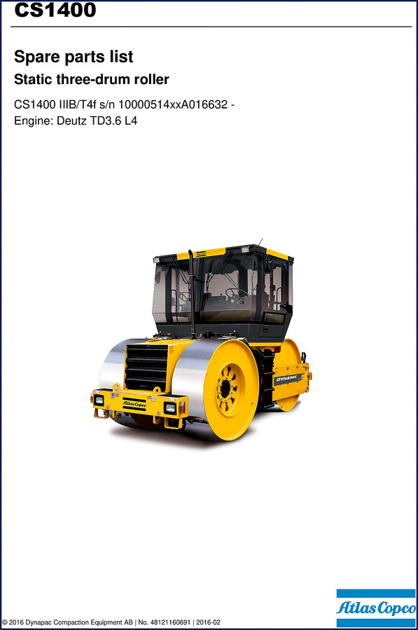 atlas copco cs1400 cs1400 iiib 2016 parts catalog, atlas copco parts catalog, atlas copco copco