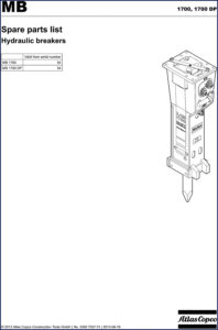 atlas copco mb 1700, mb 1700 dp 2013, atlas copco parts catalog, atlas copco copco