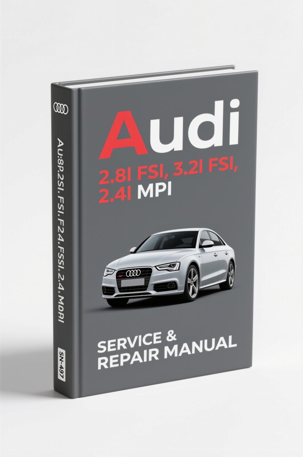 audi 2.8l fsi, 3.2l fsi, 2.4l mpi training, audi manual, audi 2.8l