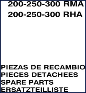 ausa 200 rma, 250 rma, 300 rma, 200, ausa parts catalog, ausa 200