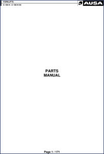 ausa c 150 h, c 150 h x4, ausa parts catalog, ausa c