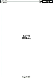 ausa c 200 h x4 parts catalog, ausa parts catalog, ausa c