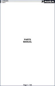 ausa c 300 h parts catalog, ausa parts catalog, ausa c