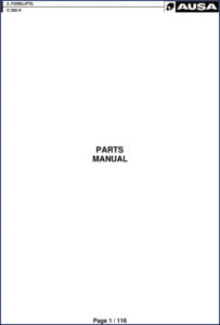 ausa c 350 h parts catalog, ausa parts catalog, ausa c