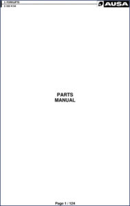 ausa c 350 h x4 parts catalog, ausa parts catalog, ausa c