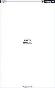 ausa c 400 h parts catalog, ausa parts catalog, ausa c