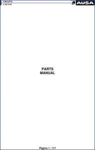 ausa c 400 h x4 parts catalog, ausa parts catalog, ausa c