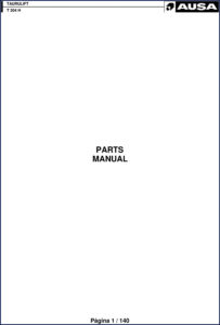 ausa t 204 h parts catalog, ausa parts catalog, ausa t