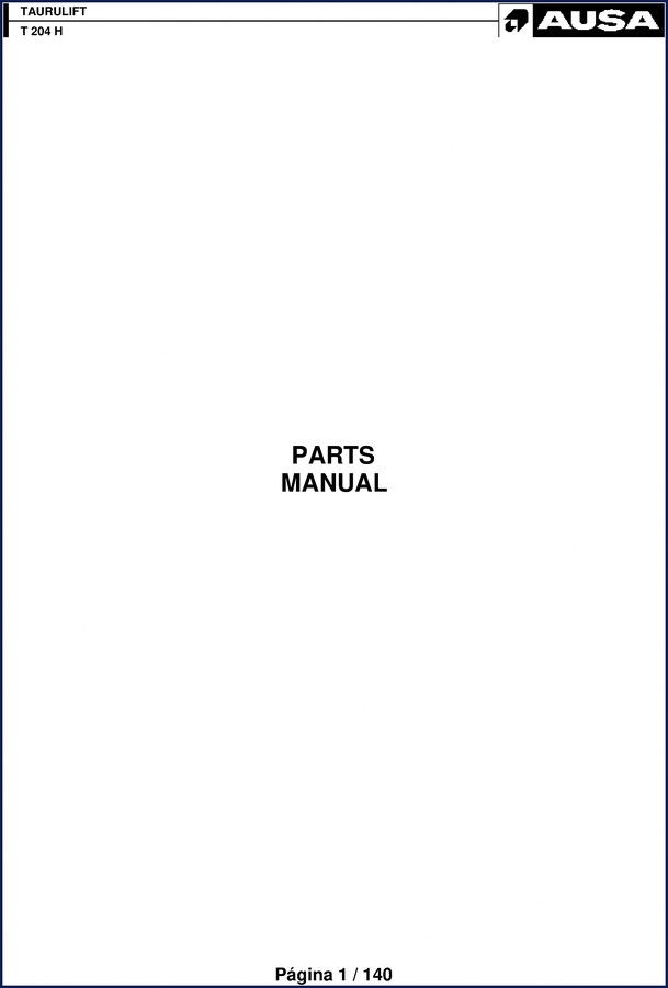 ausa t 204 h parts catalog, ausa parts catalog, ausa t