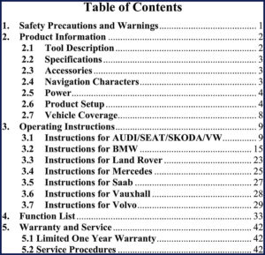 autel audi, seat, skoda, vw, bmw technical manual, autel manual, autel audi,