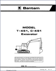 bantam t, bantam manual