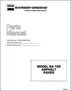barber, barber-greene manual