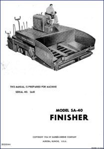 barber, barber-greene manual