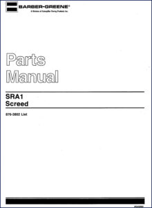 barber, barber-greene manual