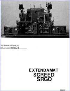 barber greene srgo 1983 parts catalog, barber greene parts catalog, barber greene greene