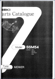 beki ssm54 series parts catalog: ssm54, beki parts catalog, beki ssm54