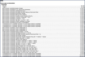 biso srx parts catalog, biso parts catalog, biso srx