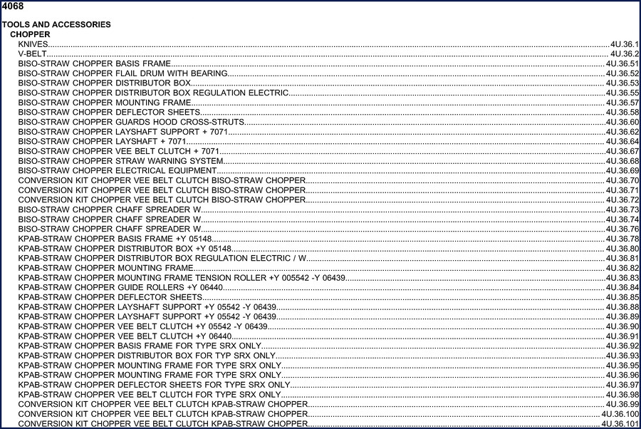 biso srx parts catalog, biso parts catalog, biso srx