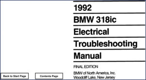 bmw 318ic 1992 troubleshooting manual, bmw manual, bmw 318ic
